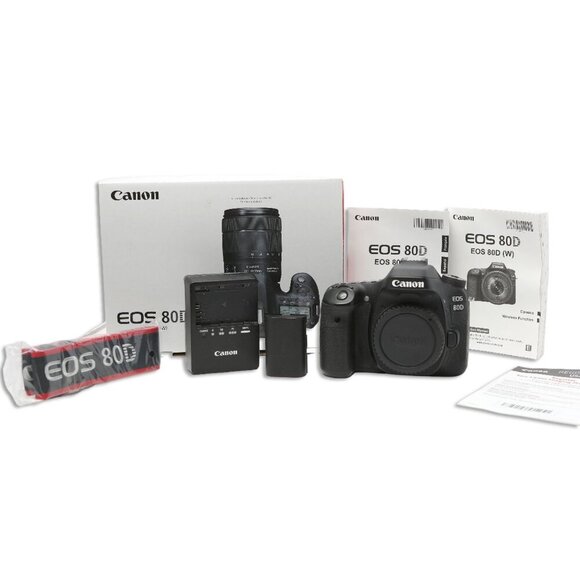 Canon 80D Semi Pro 24MP DSLR Camera Travel Photography WiFi HD Video Flip Screen - Picture 1 of 16